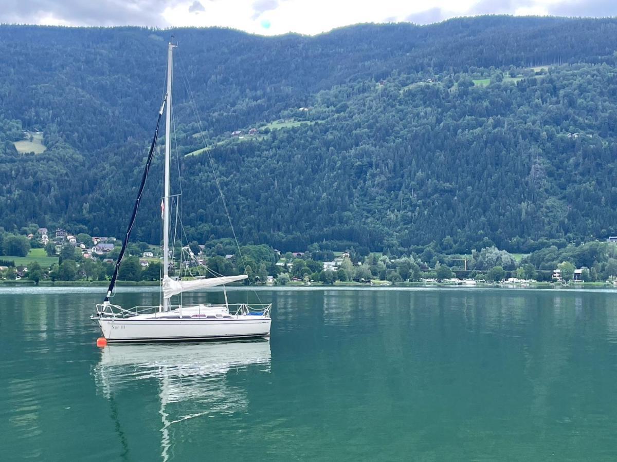 Ferienwohnung Mit Seeblick - Ossiacher See Gerlitzen Sattendorf Exterior foto